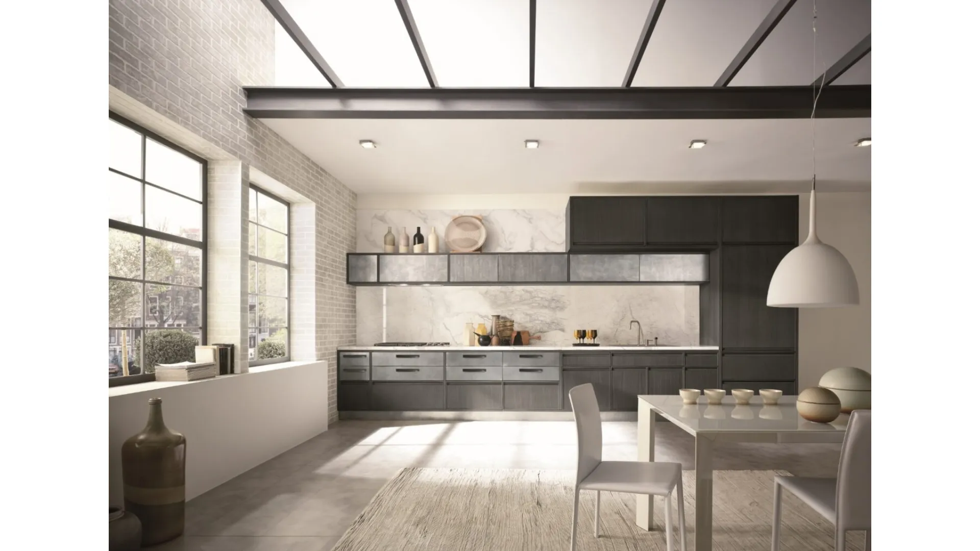 Cucina Design lineare Timeline di Aster Cucine