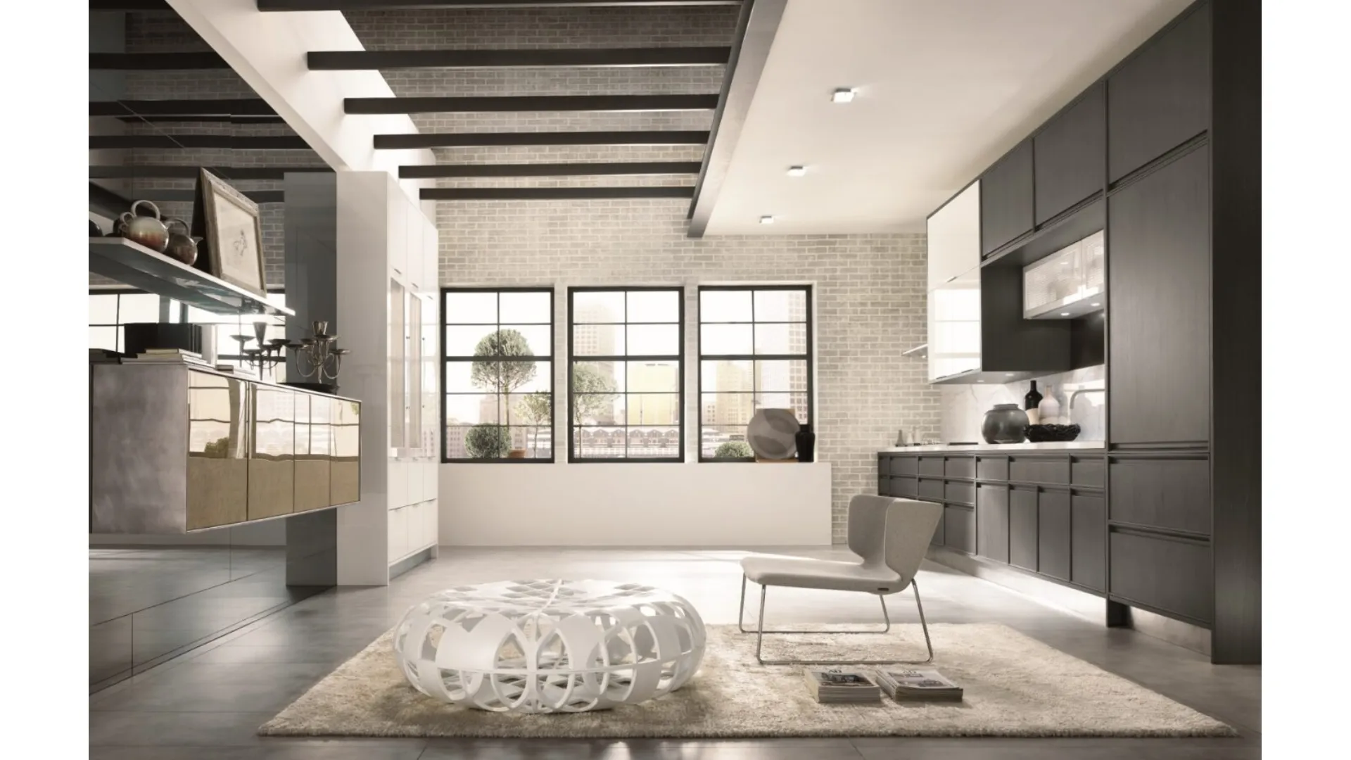 Cucina Design lineare Timeline di Aster Cucine