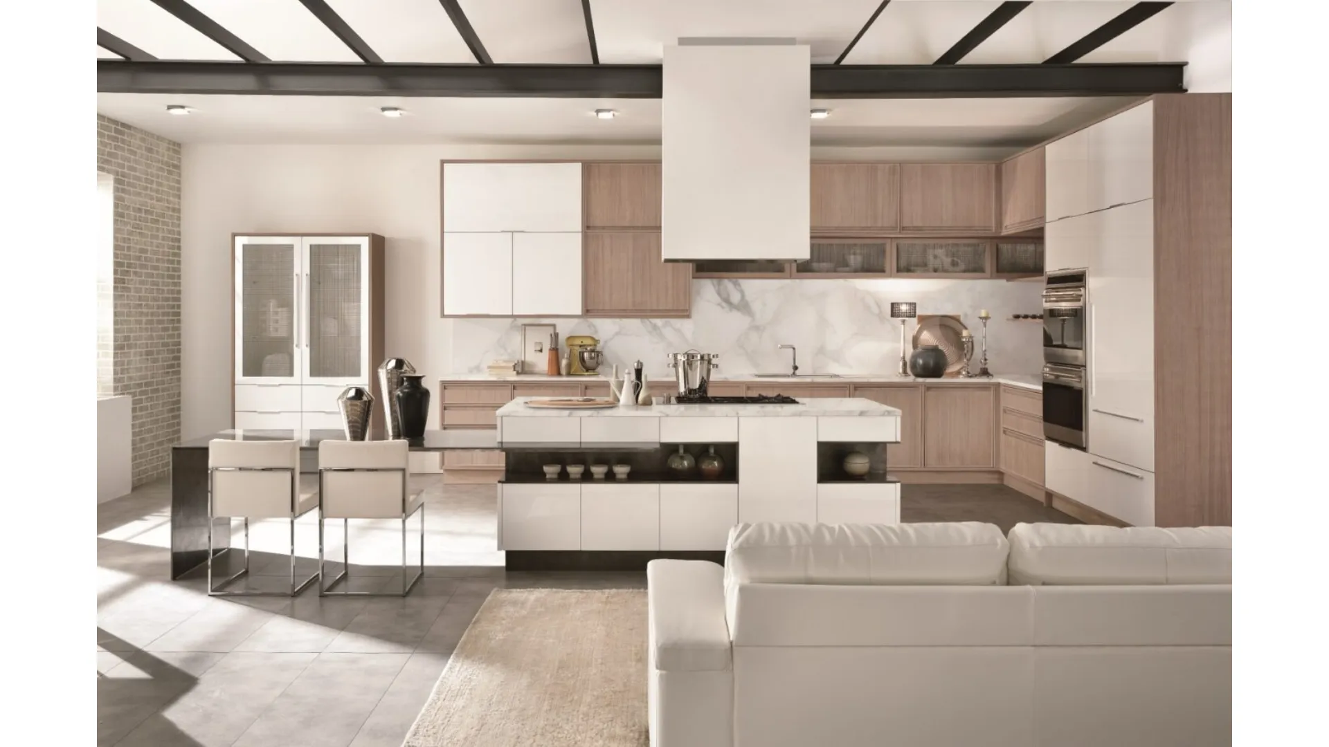 Cucina Design con isola Timeline di Aster Cucine