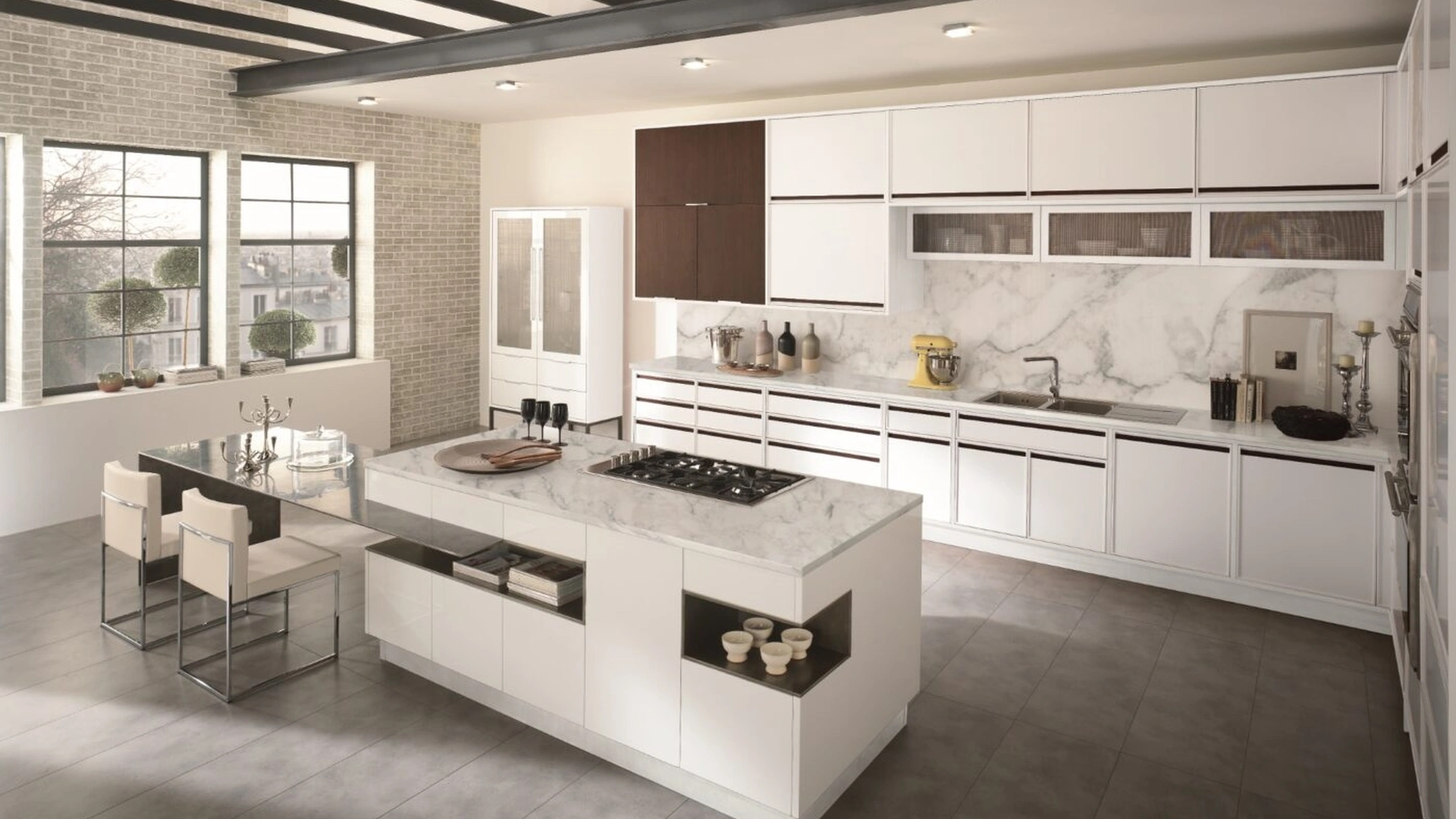 Cucina Design Timeline con isola di Aster Cucine