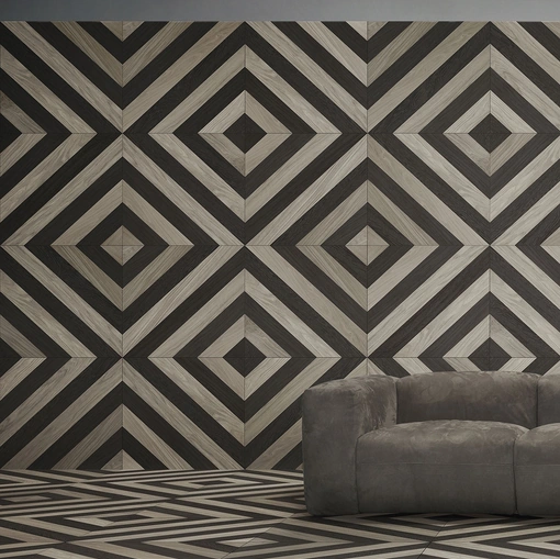 Parquet Mattonelle Diagonale in essenza di rovere europeo di Giacobazzi