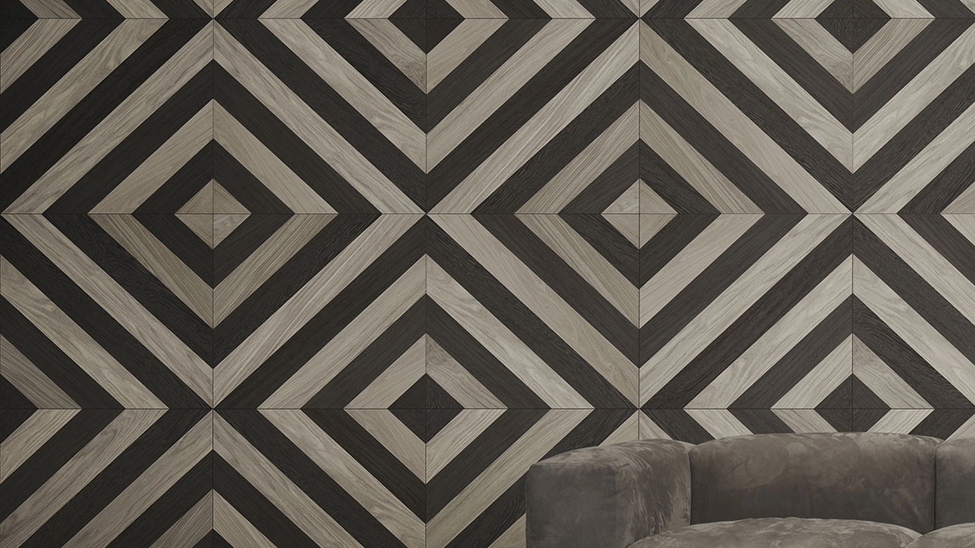 Parquet Mattonelle Diagonale in essenza di rovere europeo di Giacobazzi