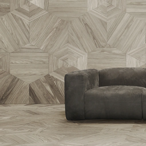 Parquet Mattonelle Mosaico B in essenza di rovere europeo di Giacobazzi