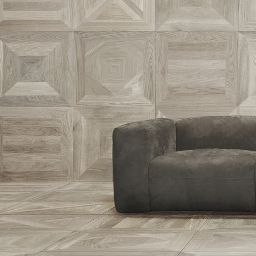 Parquet Mattonelle Mosaico A in essenza di rovere europeo di Giacobazzi