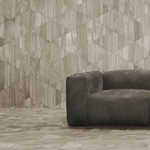 Parquet Mattonelle Triangolo in essenza di rovere europeo di Giacobazzi